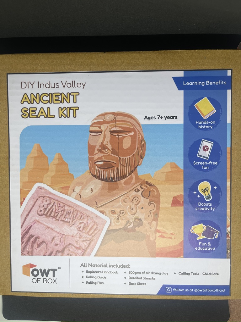 Owtofbox Indus Valley Kit — clay seal-making kit based on the Indus Valley civilisation